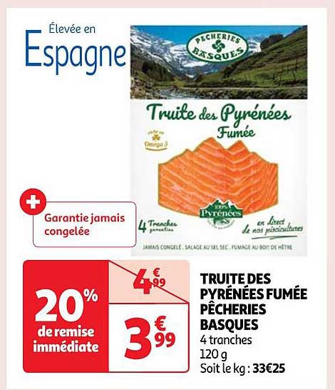 truite des pyrénées fumée pêcheries basques