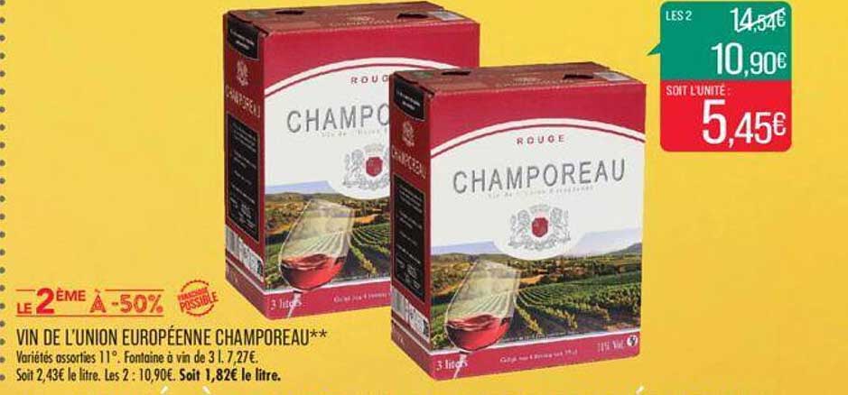 vin de l'union européenne champoreau