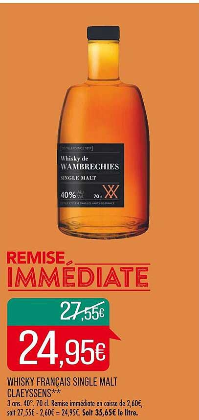 whisky français single malt claeyssens**