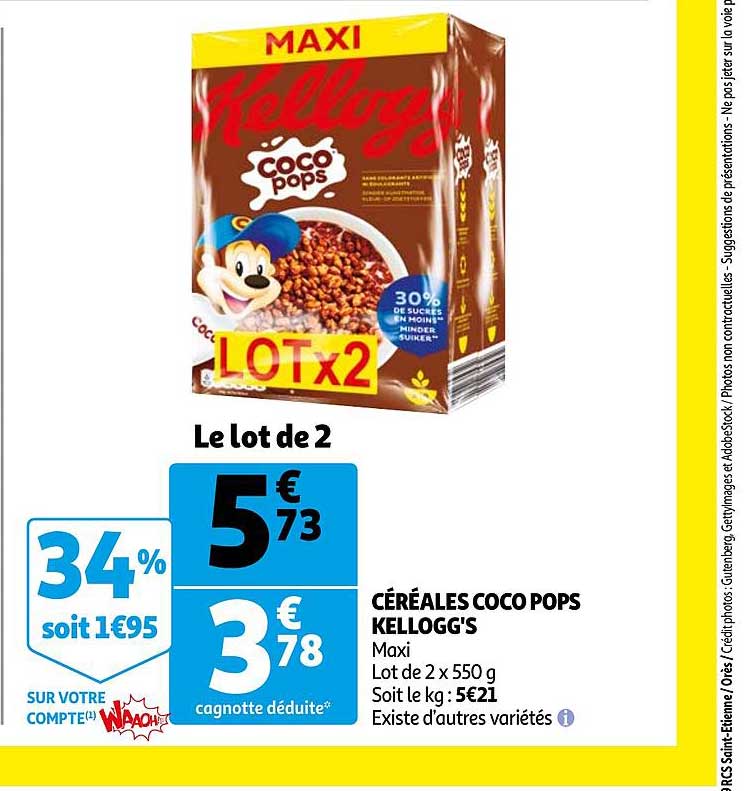céréales coco pops kellogg's