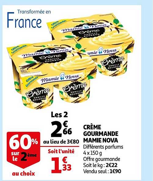 Crème Gourmande Mamie Nova