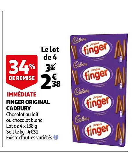 finger original cadbury
