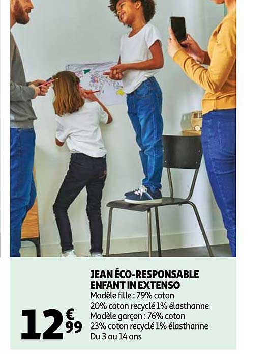 Jean éco-responsable Enfant In Extenso