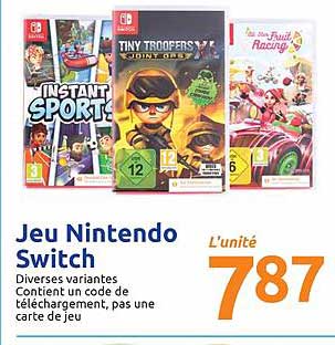 Jeu Nintendo Switch