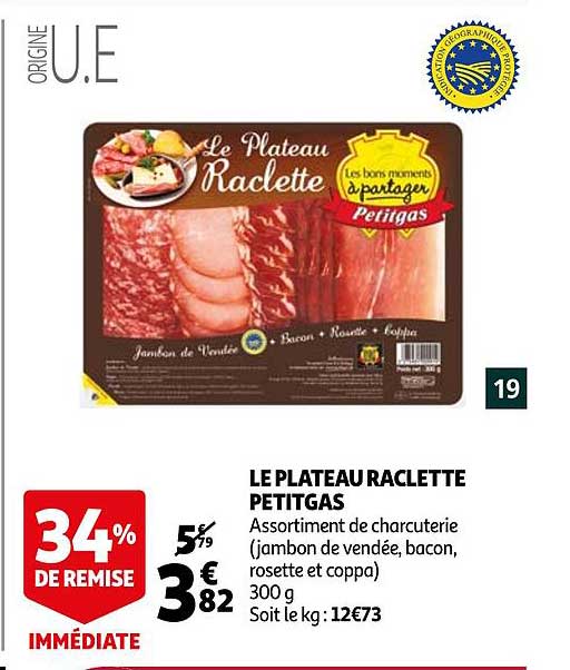 le plateau raclette petigas