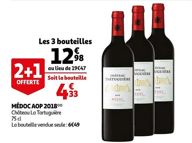 Médoc Aop 2018 Château La Tartuguière