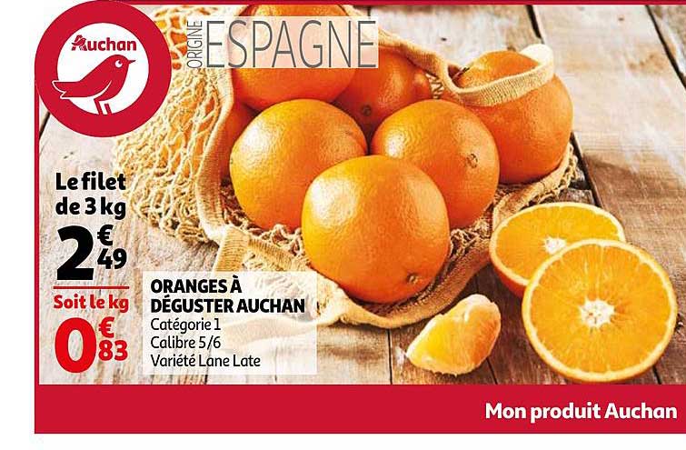 oranges à déguster auchan