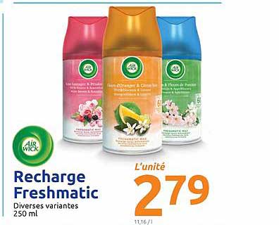 recharge freshmatic air wick