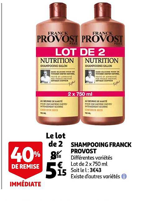 shampooing franck provost