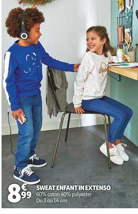 sweat enfant in extenso