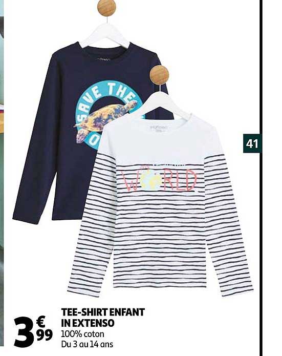 tee-shirt enfant in extenso