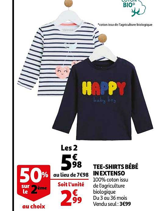 tee-shirts bébé in extenso