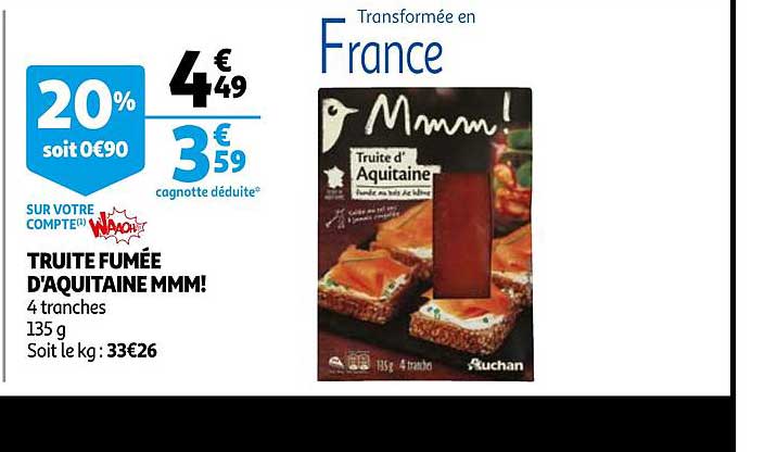 truite fumée d'aquitaine mmm!