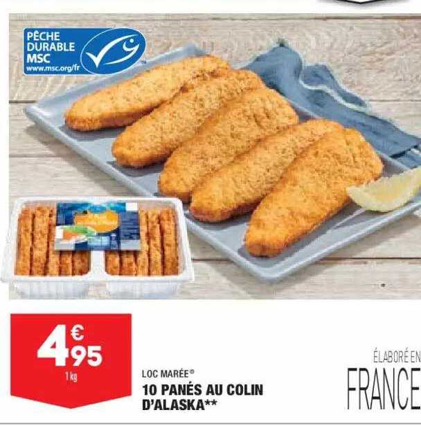 10 Panés Au Colin D'alaska Loc Marée