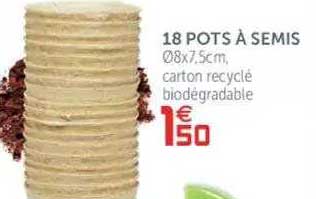 18 pots à semis