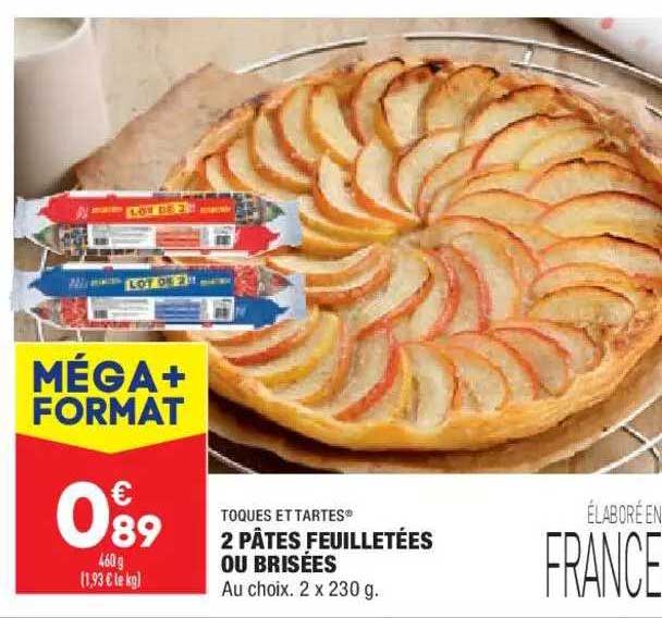 2 Pâtes Feuilletées Ou Brisées Toques Et Tartes