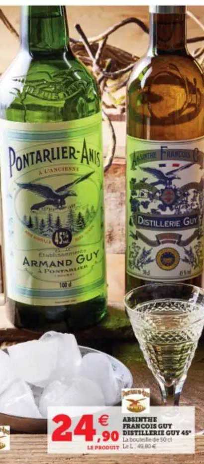 absinthe françois guy distillerie guy 45°