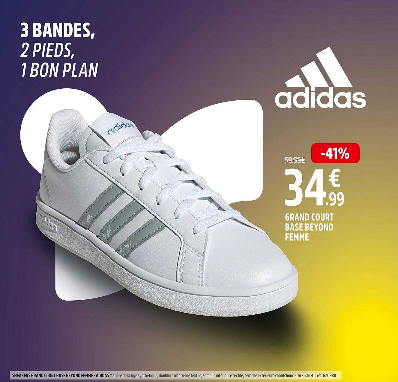 adidas grand court base beyond femme
