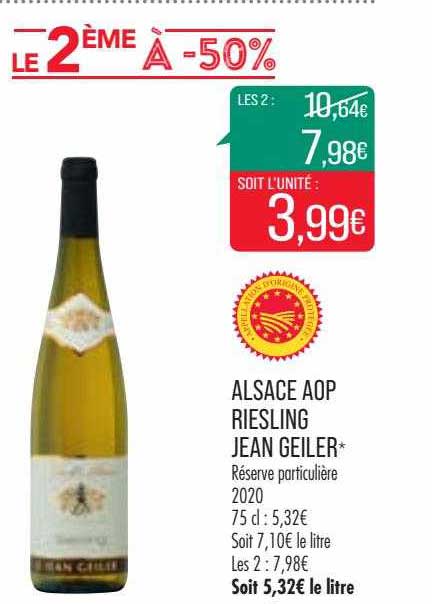 alsace aop riesling jean geiler