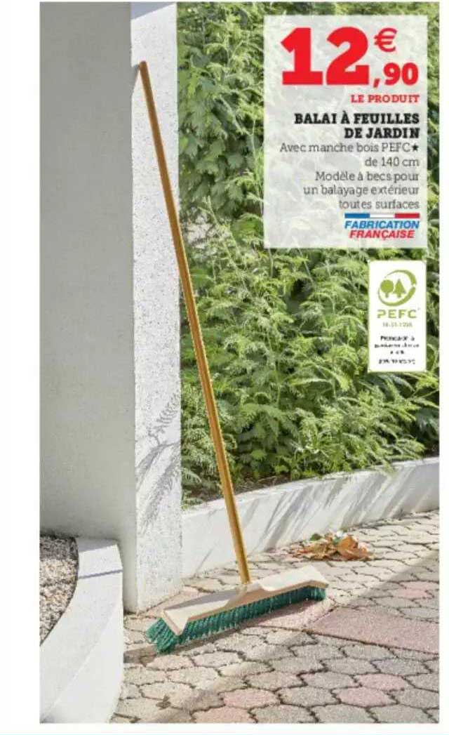 Balai à Feuilles De Jardin