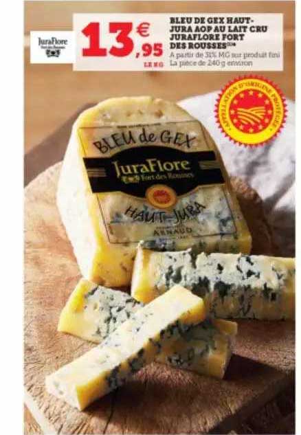 bleu de gex haut-jura aop au lait cru juraflore fort des rousses