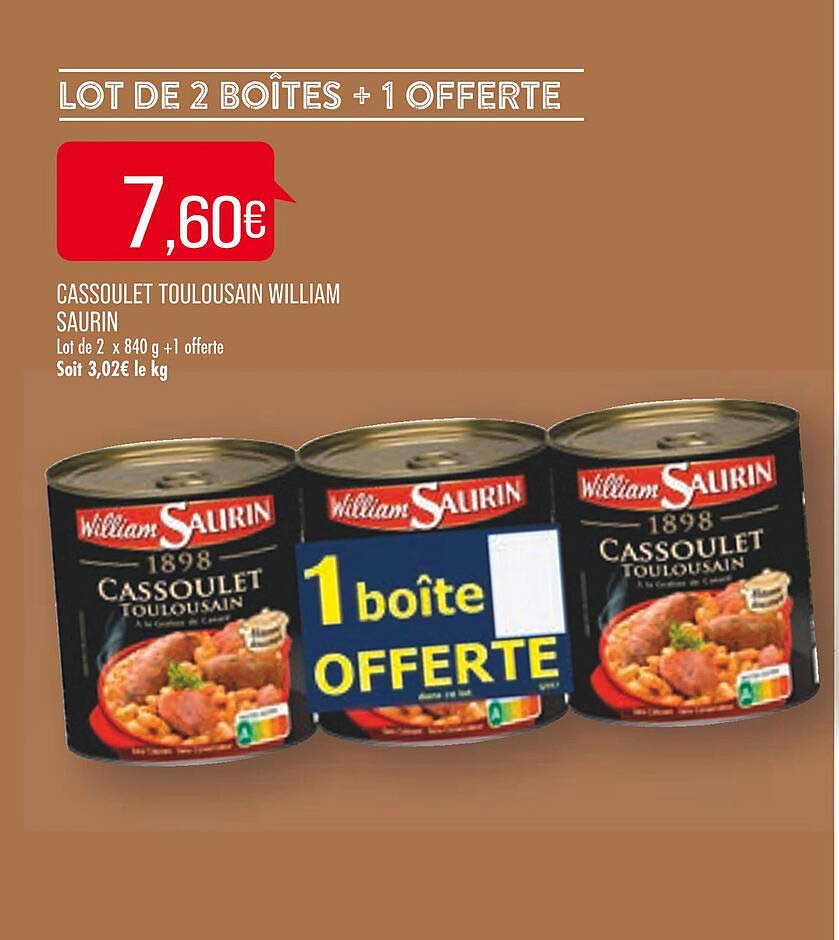cassoulet toulousain william saurin