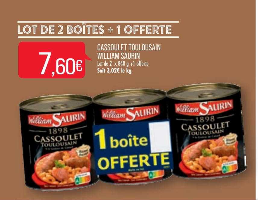 cassoulet toulousain william saurin