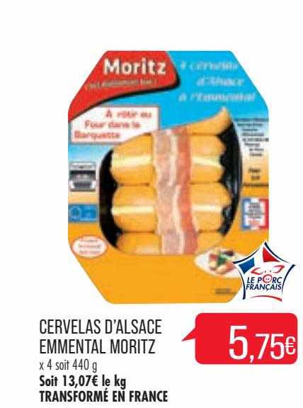 Cervelas D'alsace Emmental Moritz