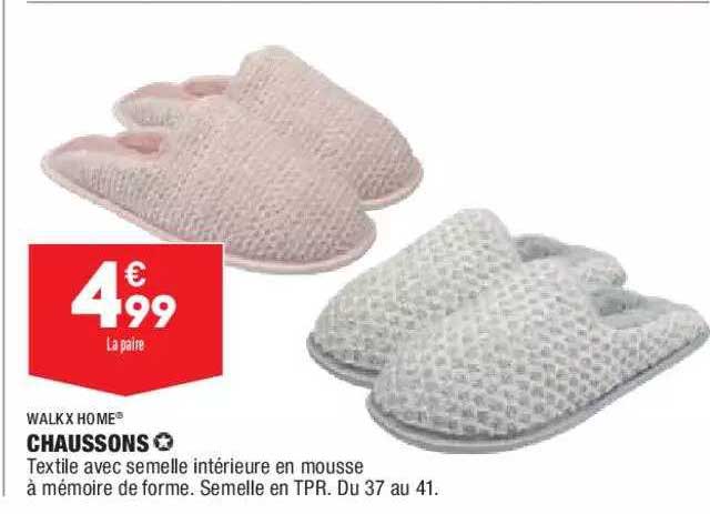 Chaussons Walkx Home