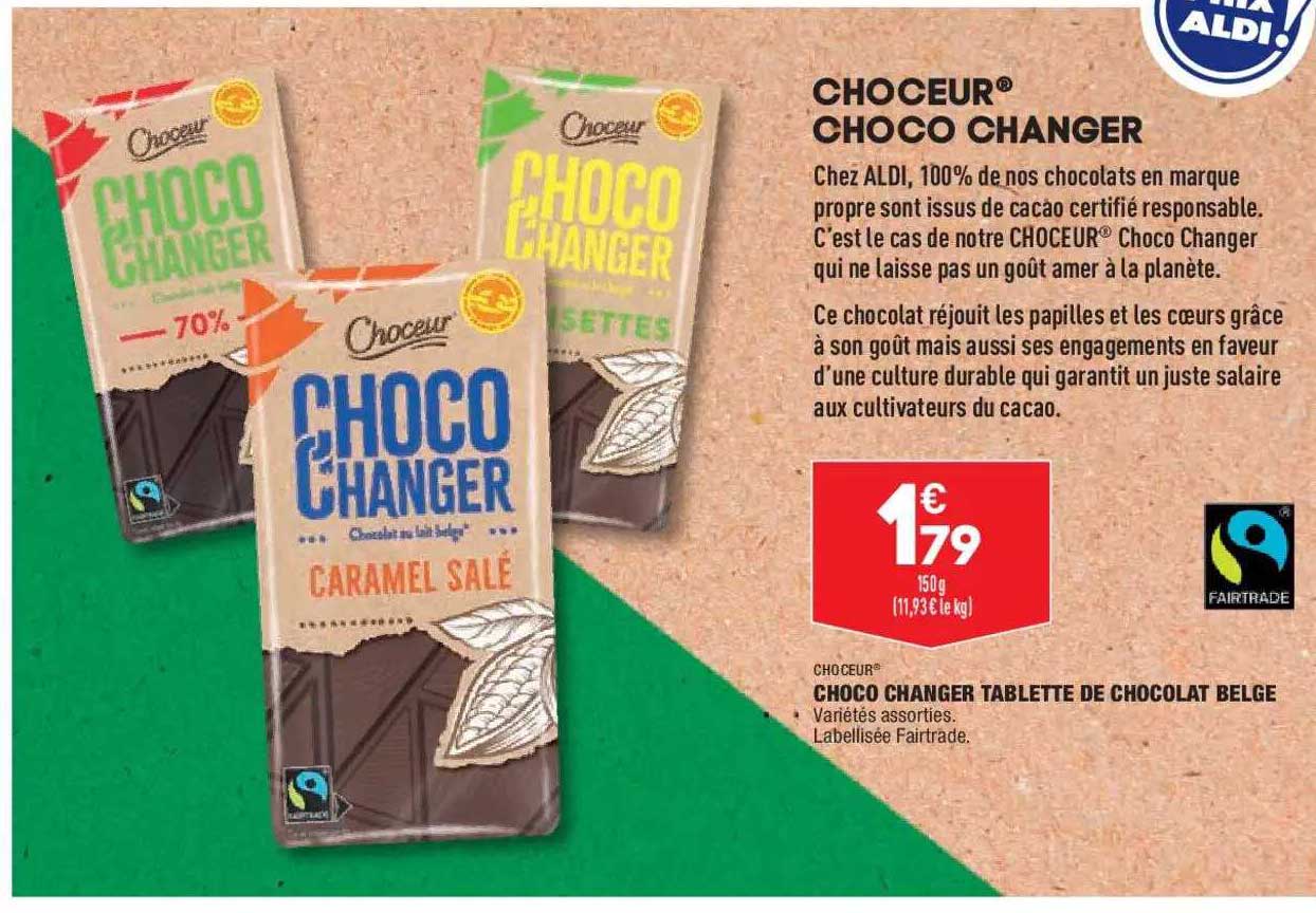 Choco Changer Tablette De Chocolat Belge Choceur