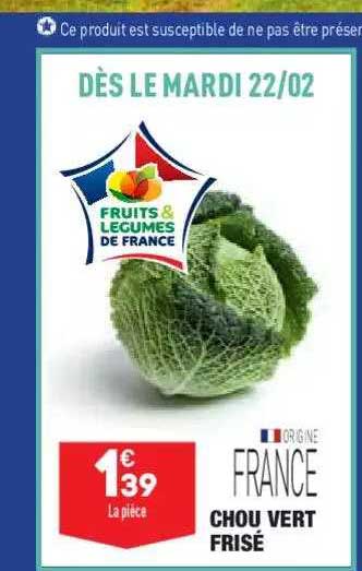 chou vert frisé