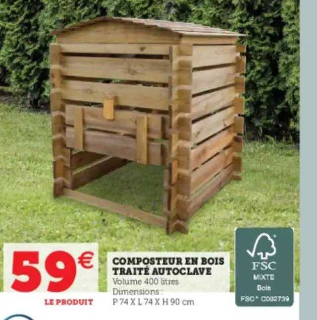 composteur en bois traité autoclave