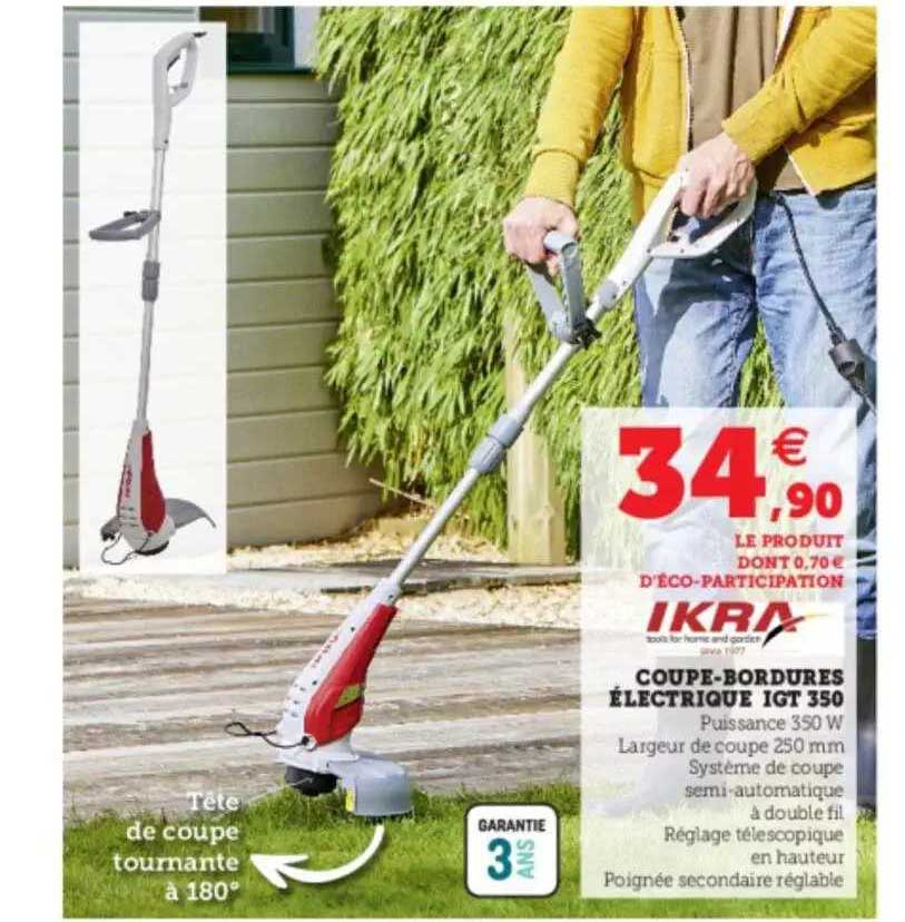 coupe-bordures électrique igt 350 ikra