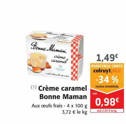 crème caramel bonne maman