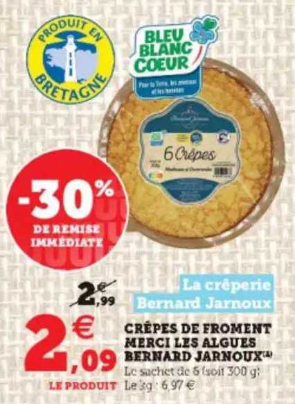 crêpes de froment merci les algues bernard jarnoux