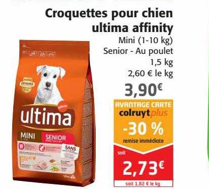 croquettes pour chien ultima affinity