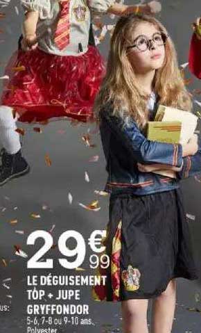 Déguisement Top + Jupe Gryffondor