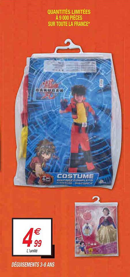 déguisements 3-8 ans