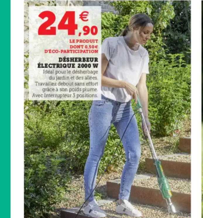 désherbeur électrique 200 w