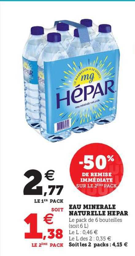 Eau Minérale Naturelle Hépar
