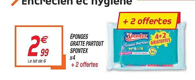 éponges gratte partout spontex