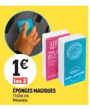 éponges magiques