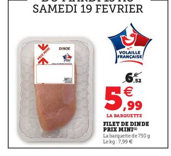 Filet De Dinde Prix Mini