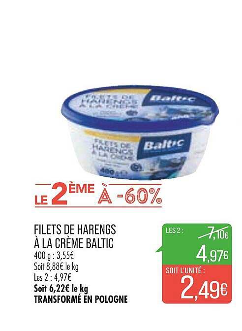 Filets De Harengs à La Crème Baltic