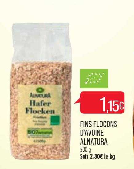 Fins Flocons D'avoine Alnatura
