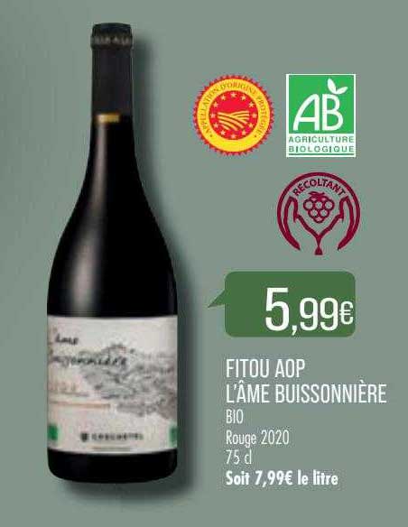 Fitou Aop L'âme Buissonnière
