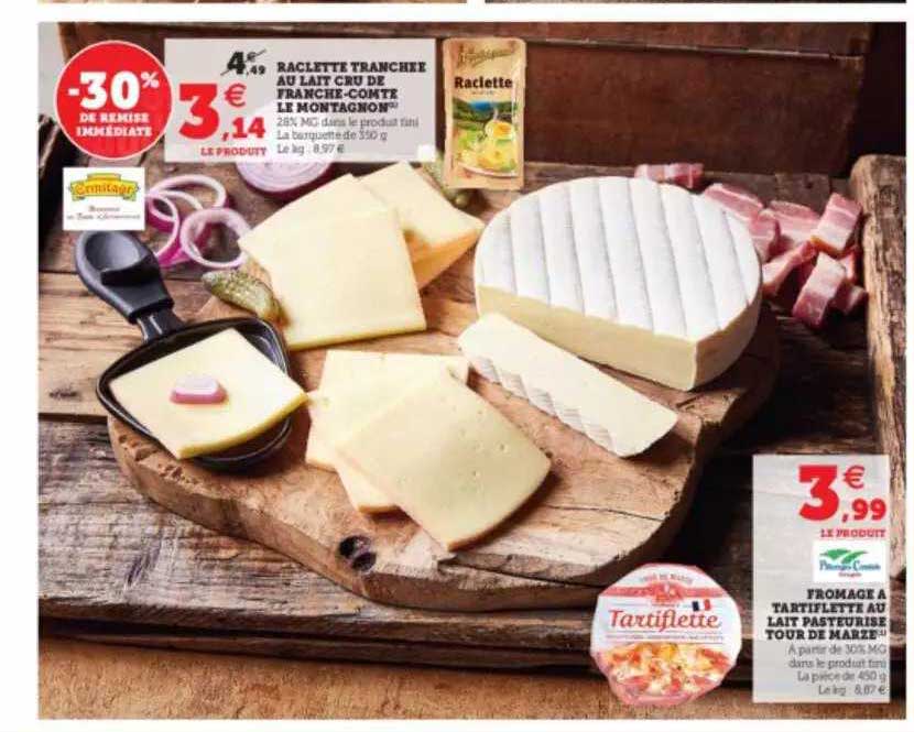 Fromage à Tartiflette Au Lait Pasteurisé Tour De Marze
