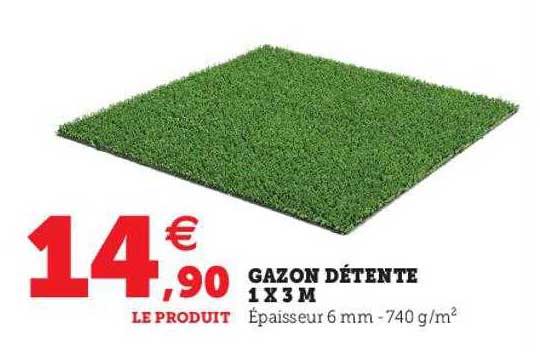 gazon détente 1 x 3 m
