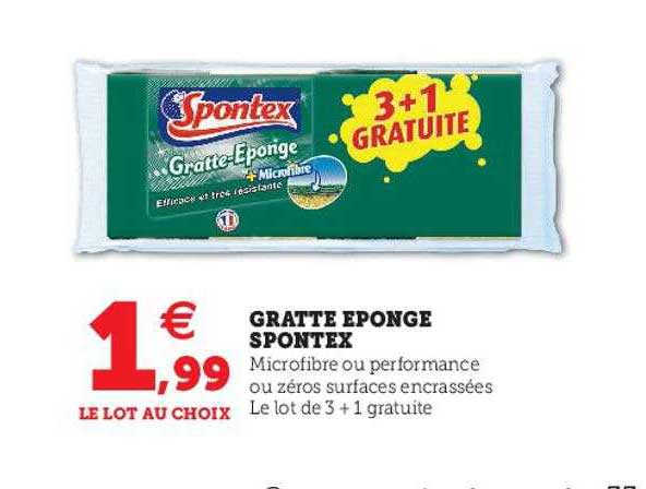 gratte éponge spontex