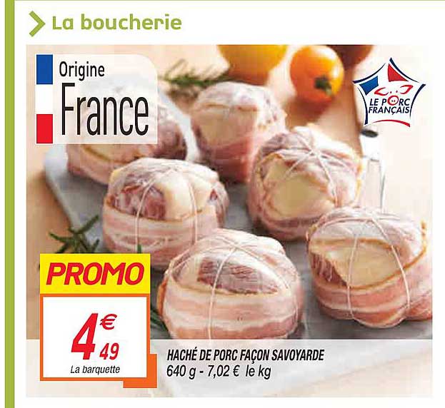 haché de porc façon savoyarde